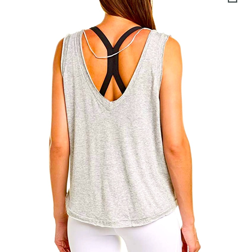 EUC Free People Movement Grey Combo Tank. Super soft